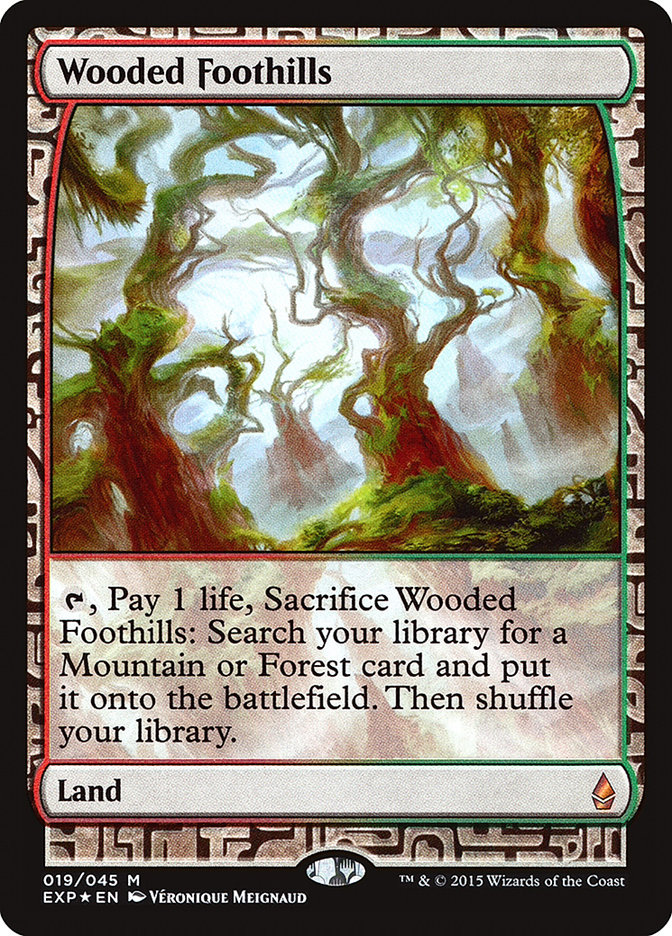 Wooded Foothills EXP-19 Zendikar Expeditions Magic card