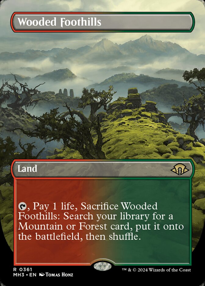Wooded Foothills MH3-361 Modern Horizons 3 Magic card