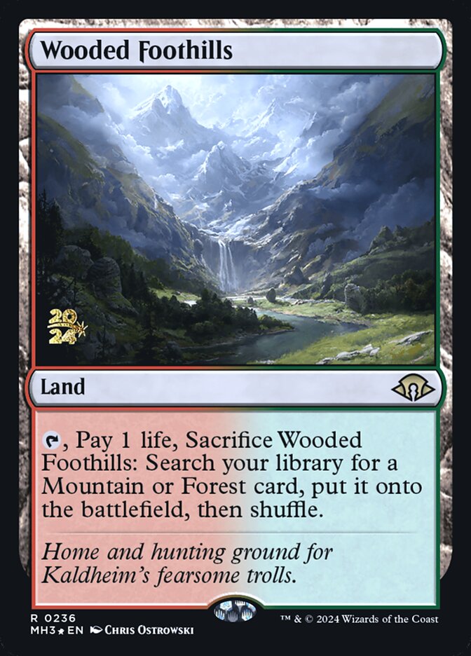 Wooded Foothills PMH3-236S Modern Horizons 3 Promos Magic card