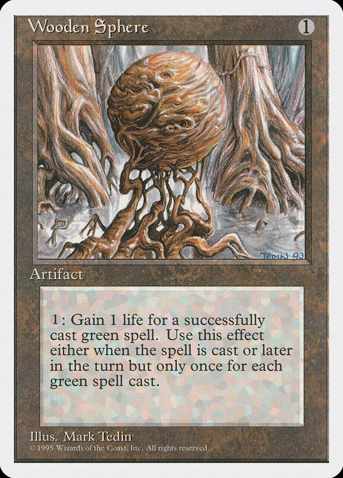 Wooden Sphere 4ED-359 Fourth Edition Magic card