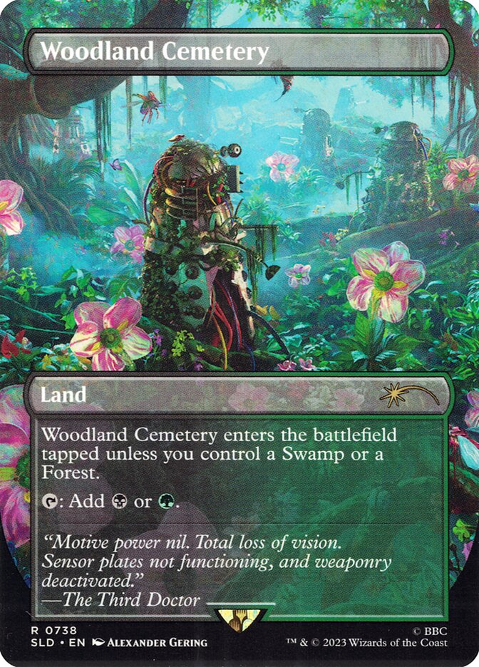 Woodland Cemetery SLD-738 Secret Lair Drop Magic card
