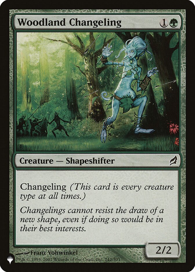 Woodland Changeling PLST-LRW-242 The List Magic card