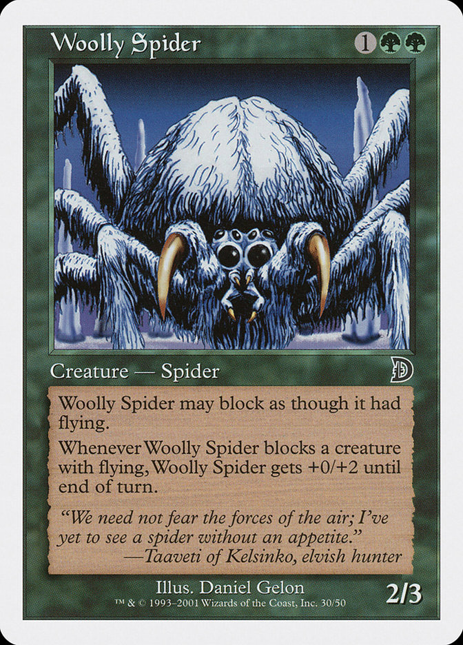 Woolly Spider DKM-30 Deckmasters Magic card