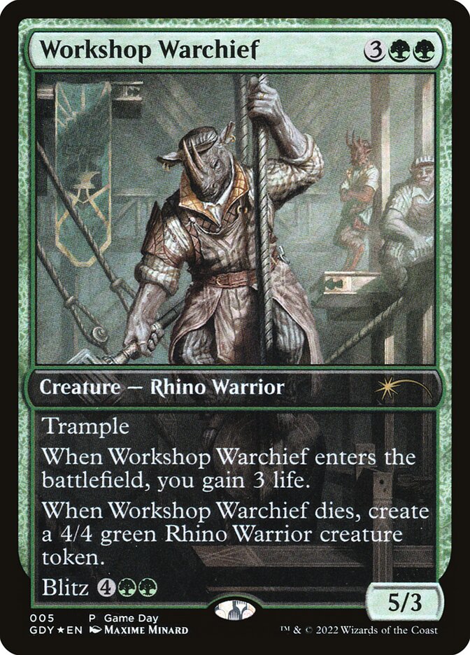 Workshop Warchief GDY-5 Game Day Promos Magic card