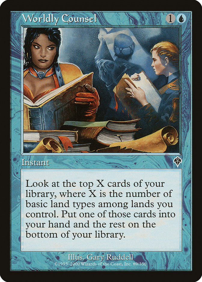 Worldly Counsel INV-89 Invasion Magic card