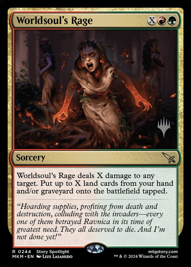 Worldsoul's Rage PMKM-244P Murders at Karlov Manor Promos Magic card