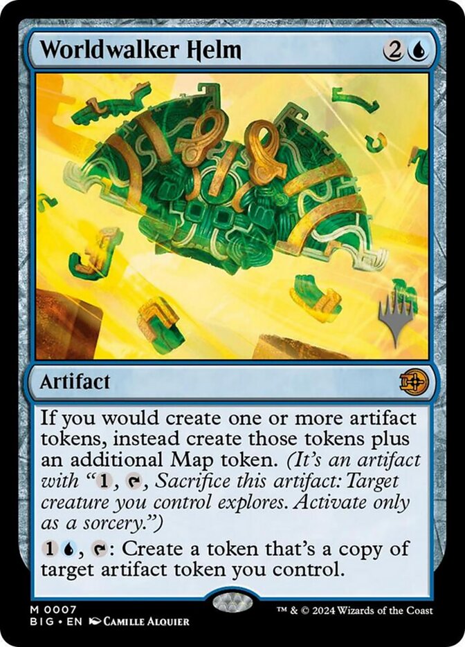 Worldwalker Helm PBIG-7P The Big Score Promos Magic card