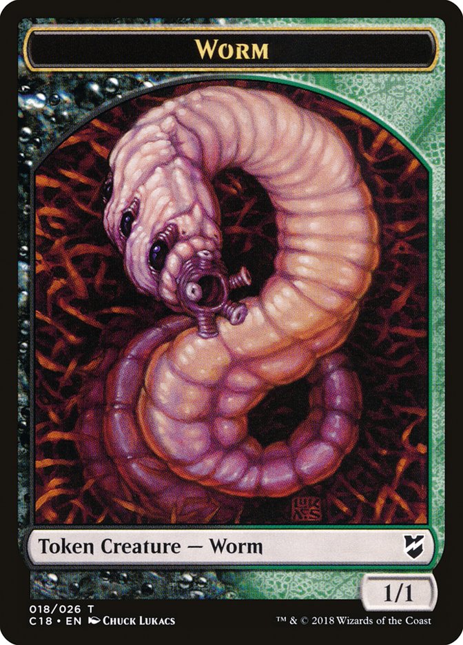 Worm TC18-18 Commander 2018 Tokens Magic card