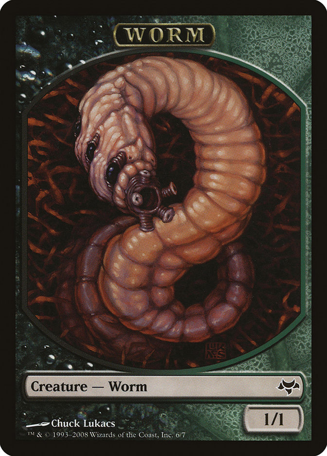 Worm TEVE-6 Eventide Tokens Magic card