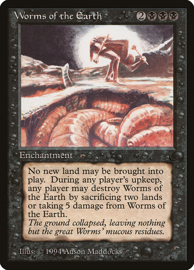 Worms of the Earth DRK-56 The Dark Magic card
