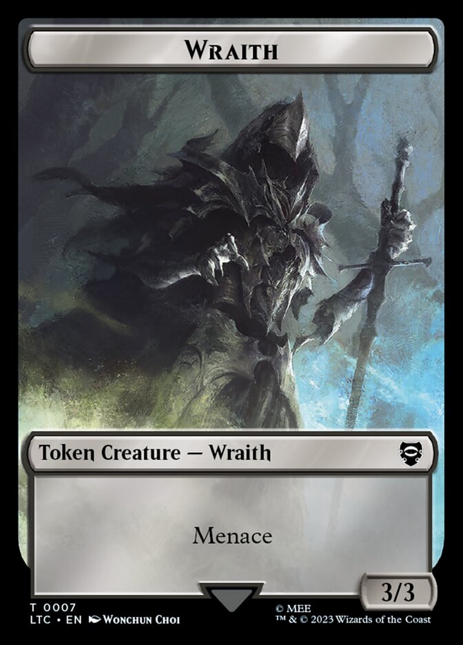 Wraith TLTC-7 Tales of Middle-earth Commander Tokens Magic card