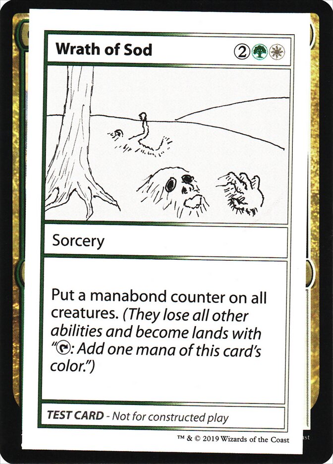 Wrath of Sod CMB2-103 Mystery Booster Playtest Cards 2021 Magic card