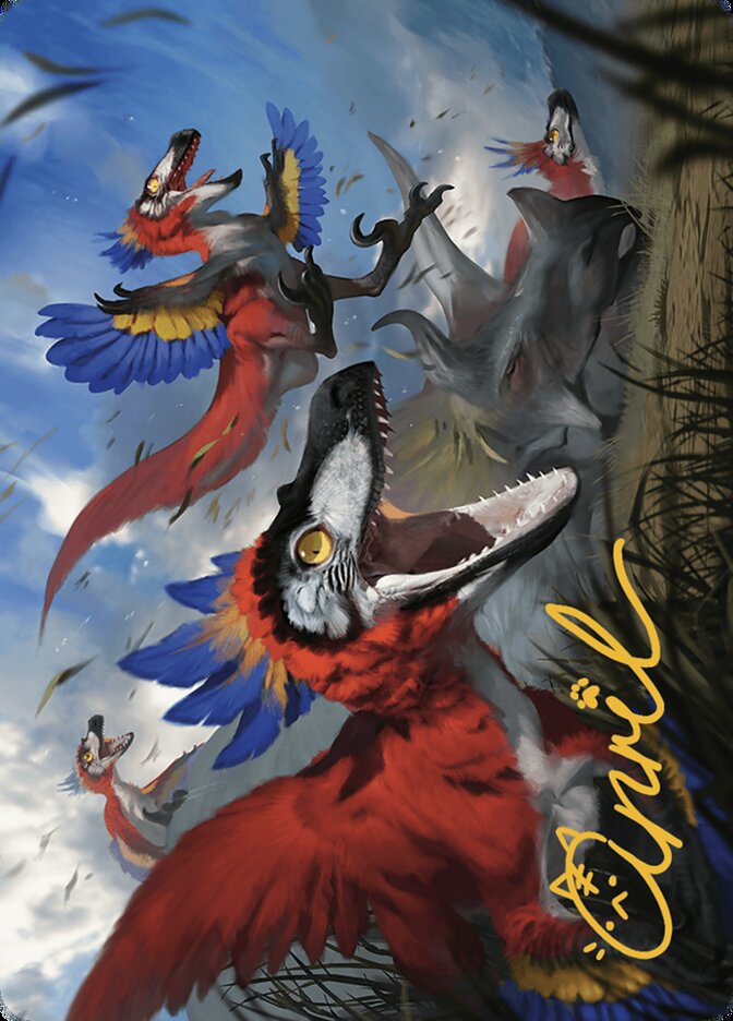 Wrathful Raptors // Wrathful Raptors ALCI-77 The Lost Caverns of Ixalan Art Series Magic card