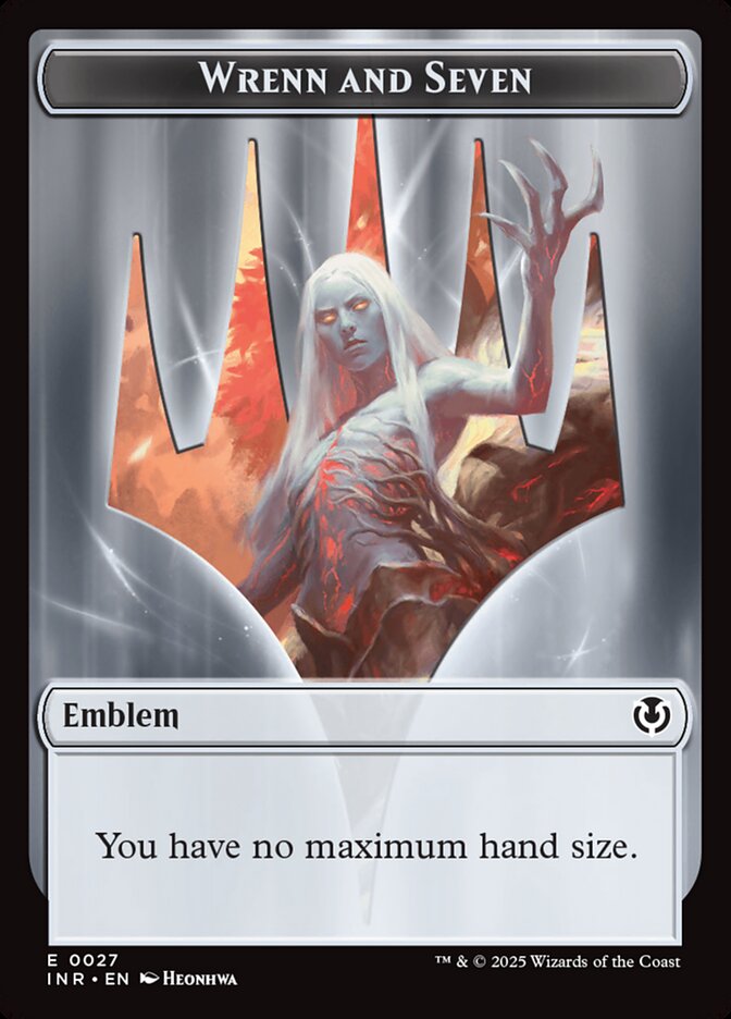 Wrenn and Seven Emblem TINR-27 Innistrad Remastered Tokens Magic card