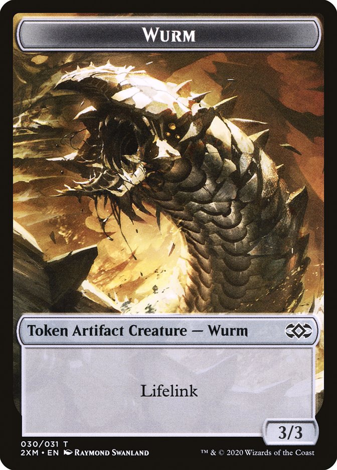 Wurm T2XM-30 Double Masters Tokens Magic card