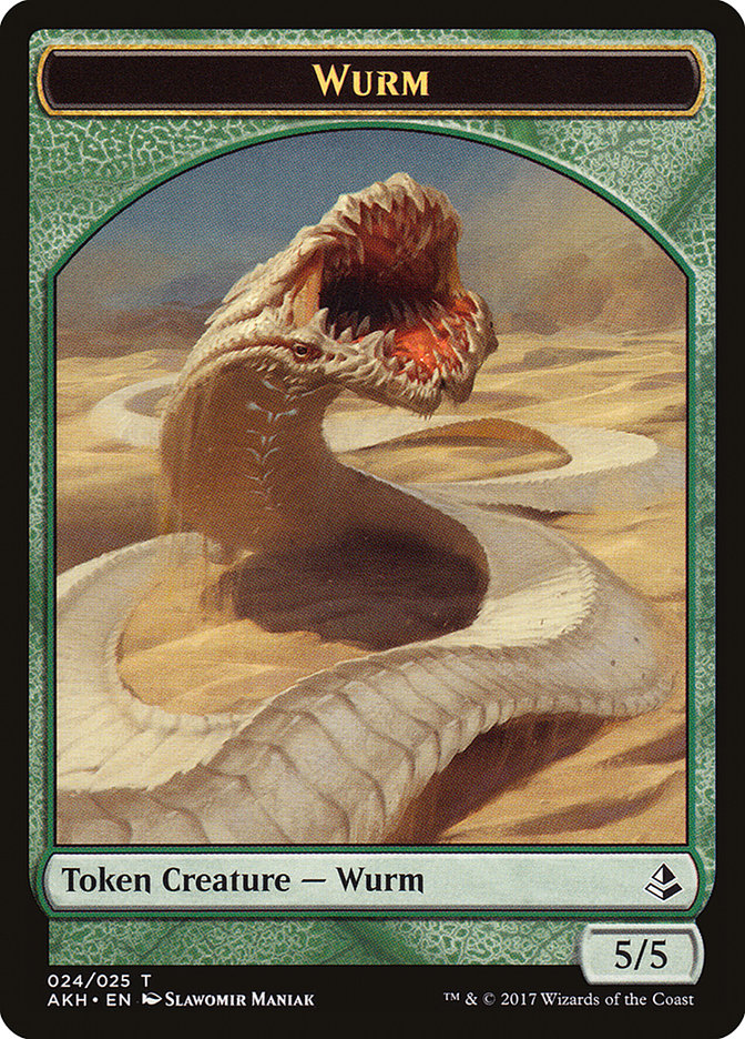 Wurm TAKH-24 Amonkhet Tokens Magic card