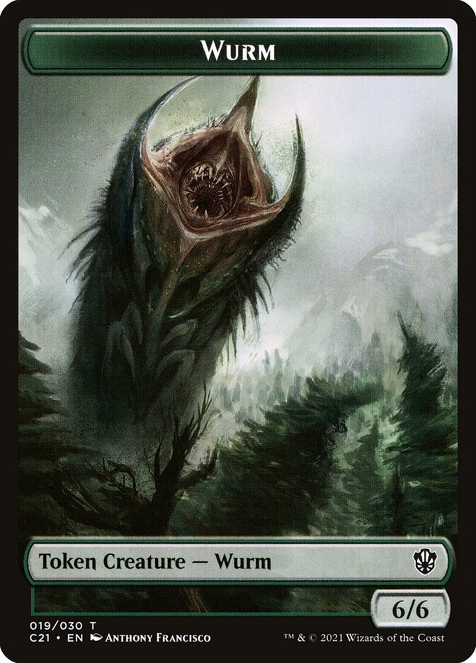 Wurm TC21-19 Commander 2021 Tokens Magic card