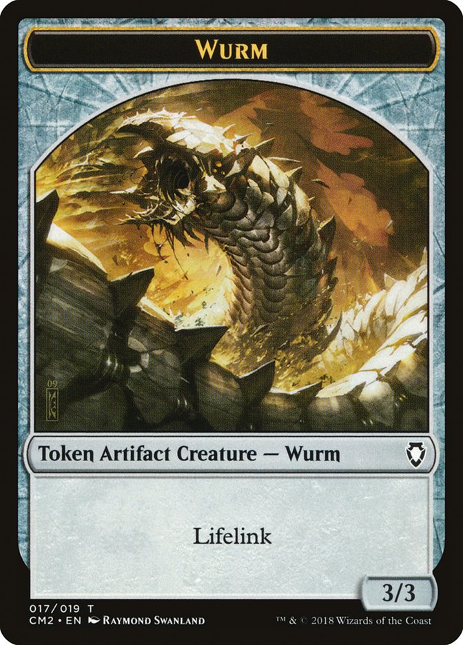 Wurm TCM2-17 Commander Anthology Volume II Tokens Magic card