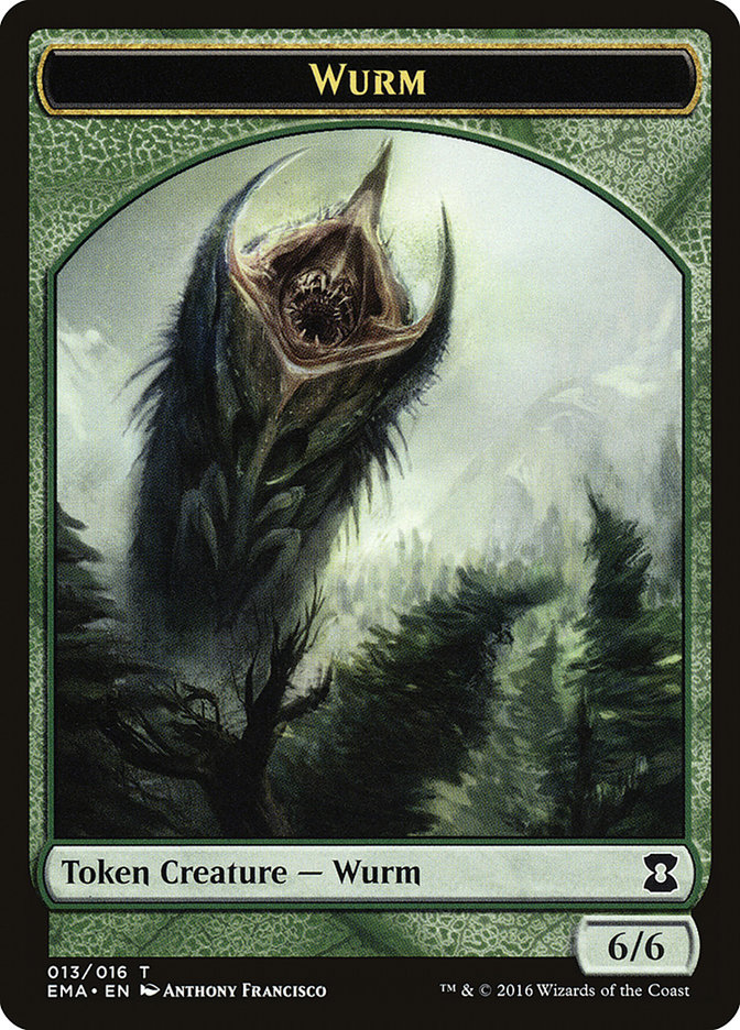 Wurm TEMA-13 Eternal Masters Tokens Magic card