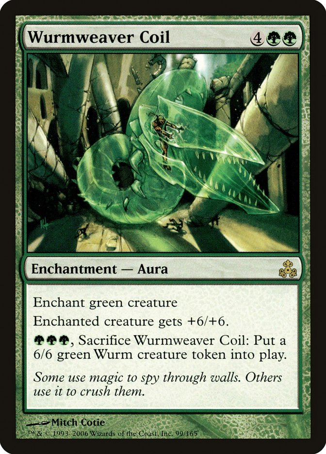 Wurmweaver Coil GPT-99 Guildpact Magic card
