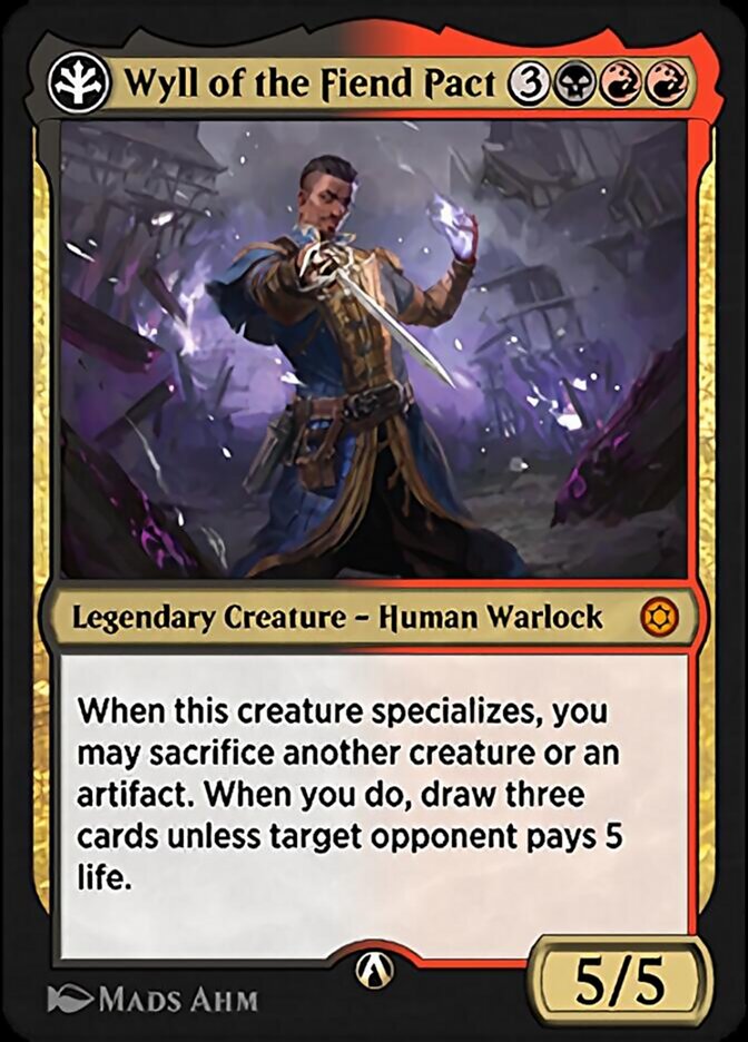 Wyll of the Fiend Pact HBG-15B Alchemy Horizons: Baldur's Gate Magic card