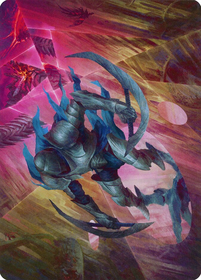 Xerex Strobe-Knight // Xerex Strobe-Knight AMOM-20 March of the Machine Art Series Magic card
