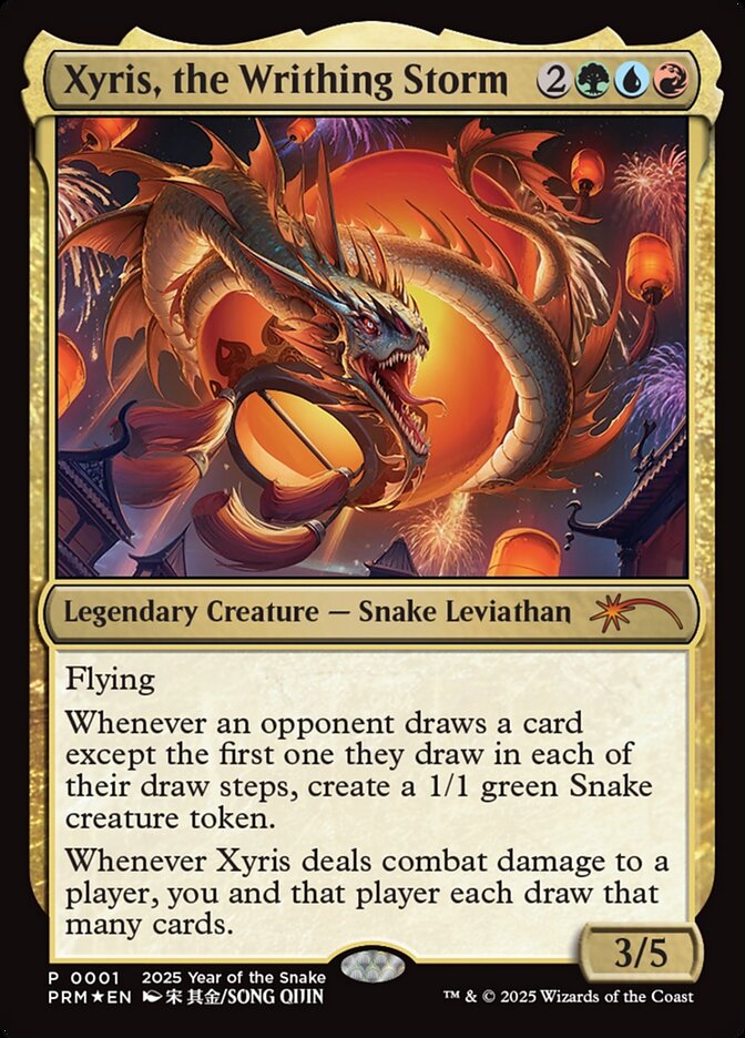 Xyris, the Writhing Storm PL25-1 Year of the Snake 2025 Magic card