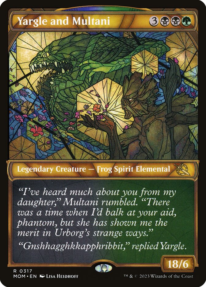 Yargle and Multani MOM-317 March of the Machine Magic card