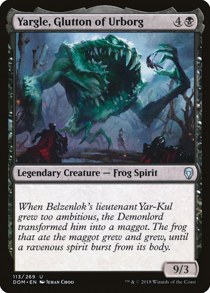 Yargle, Glutton of Urborg DOM-113 Dominaria Magic card