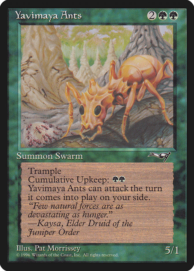 Yavimaya Ants ALL-105 Alliances Magic card