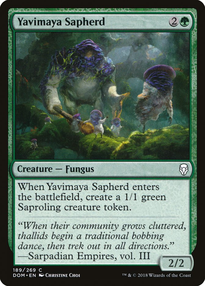 Yavimaya Sapherd DOM-189 Dominaria Magic card
