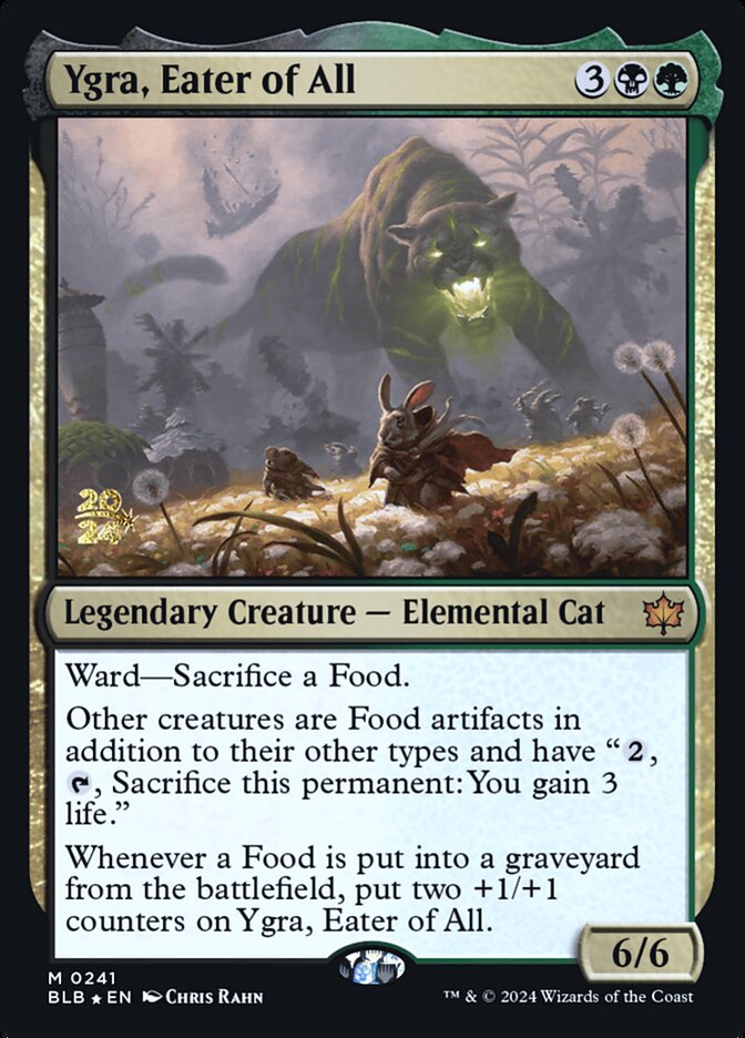 Ygra, Eater of All PBLB-241S Bloomburrow Promos Magic card