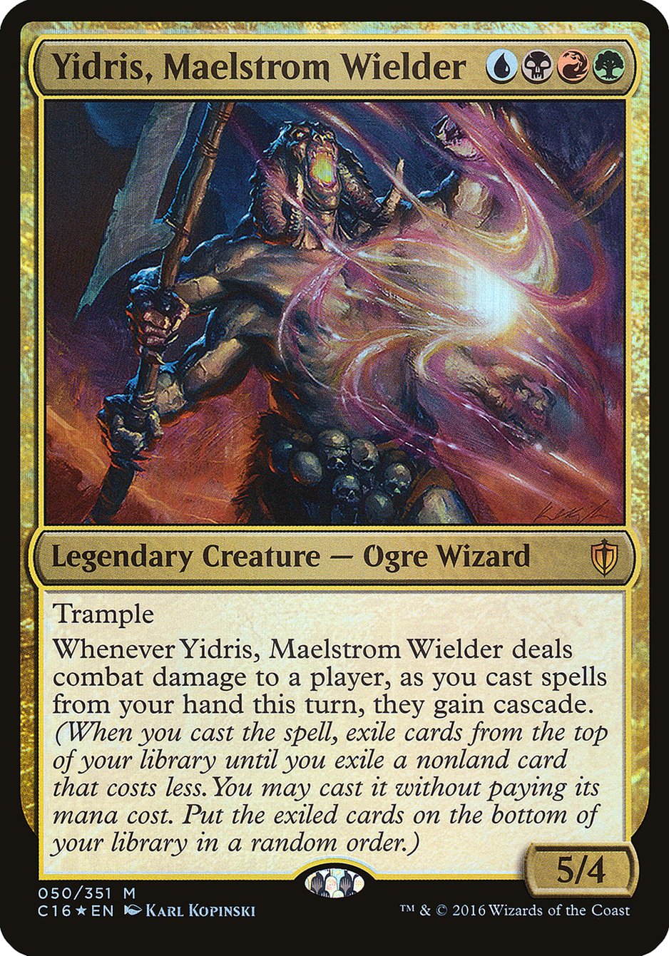 Yidris, Maelstrom Wielder OC16-50 Commander 2016 Oversized Magic card