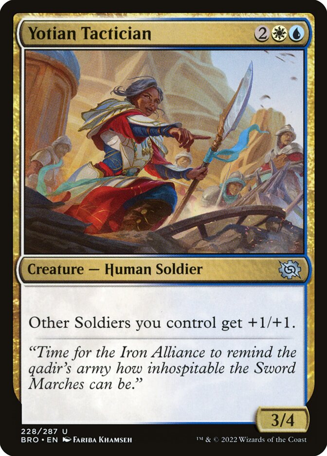 Yotian Tactician BRO-228 The Brothers' War Magic card