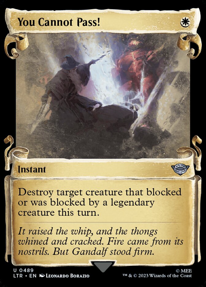 You Cannot Pass! LTR-489 The Lord of the Rings: Tales of Middle-earth Magic card