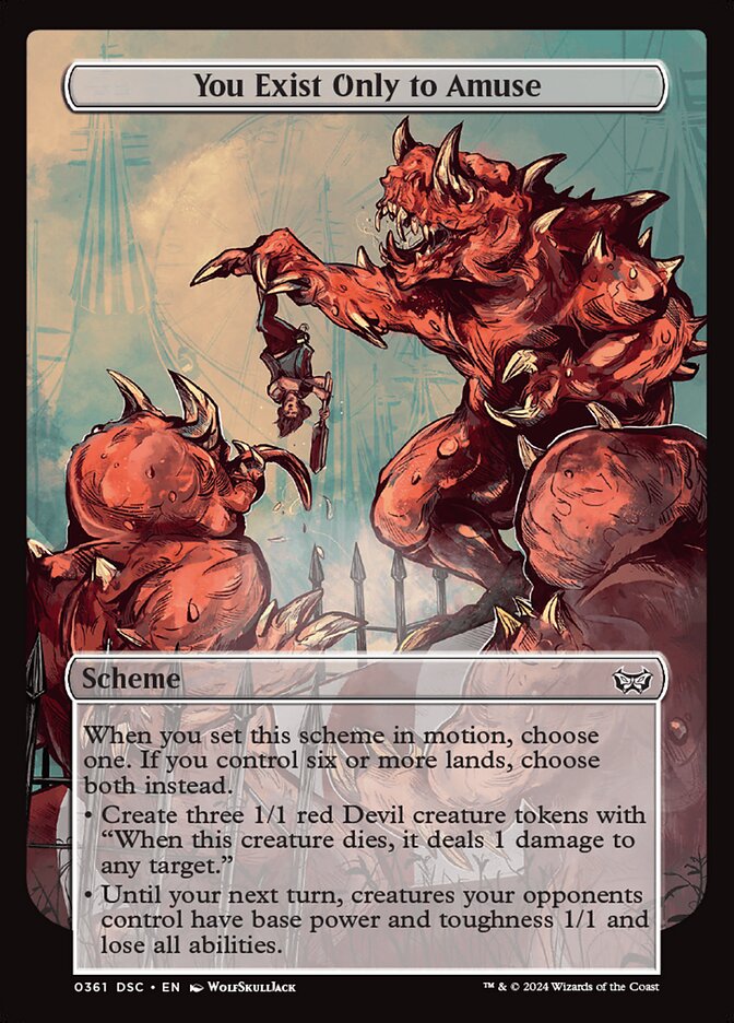 You Exist Only to Amuse DSC-361 Duskmourn: House of Horror Commander Magic card