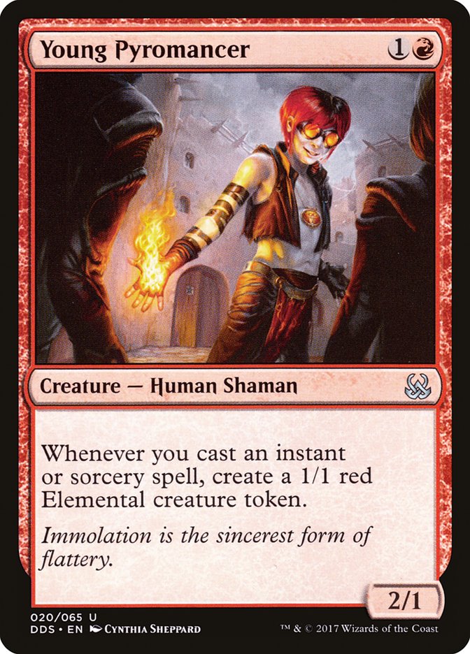 Young Pyromancer DDS-20 Duel Decks: Mind vs. Might Magic card