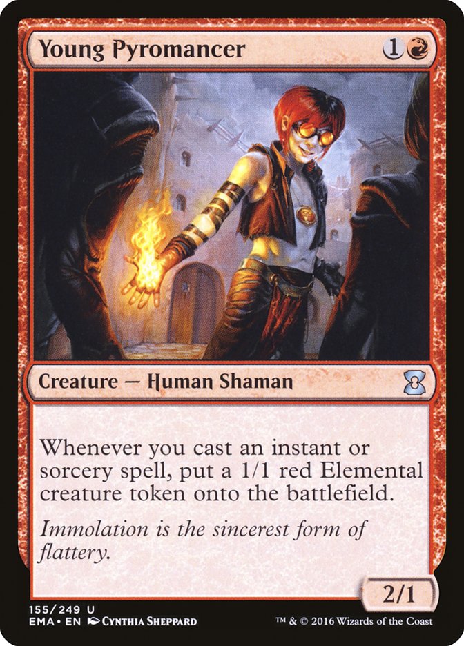 Young Pyromancer EMA-155 Eternal Masters Magic card