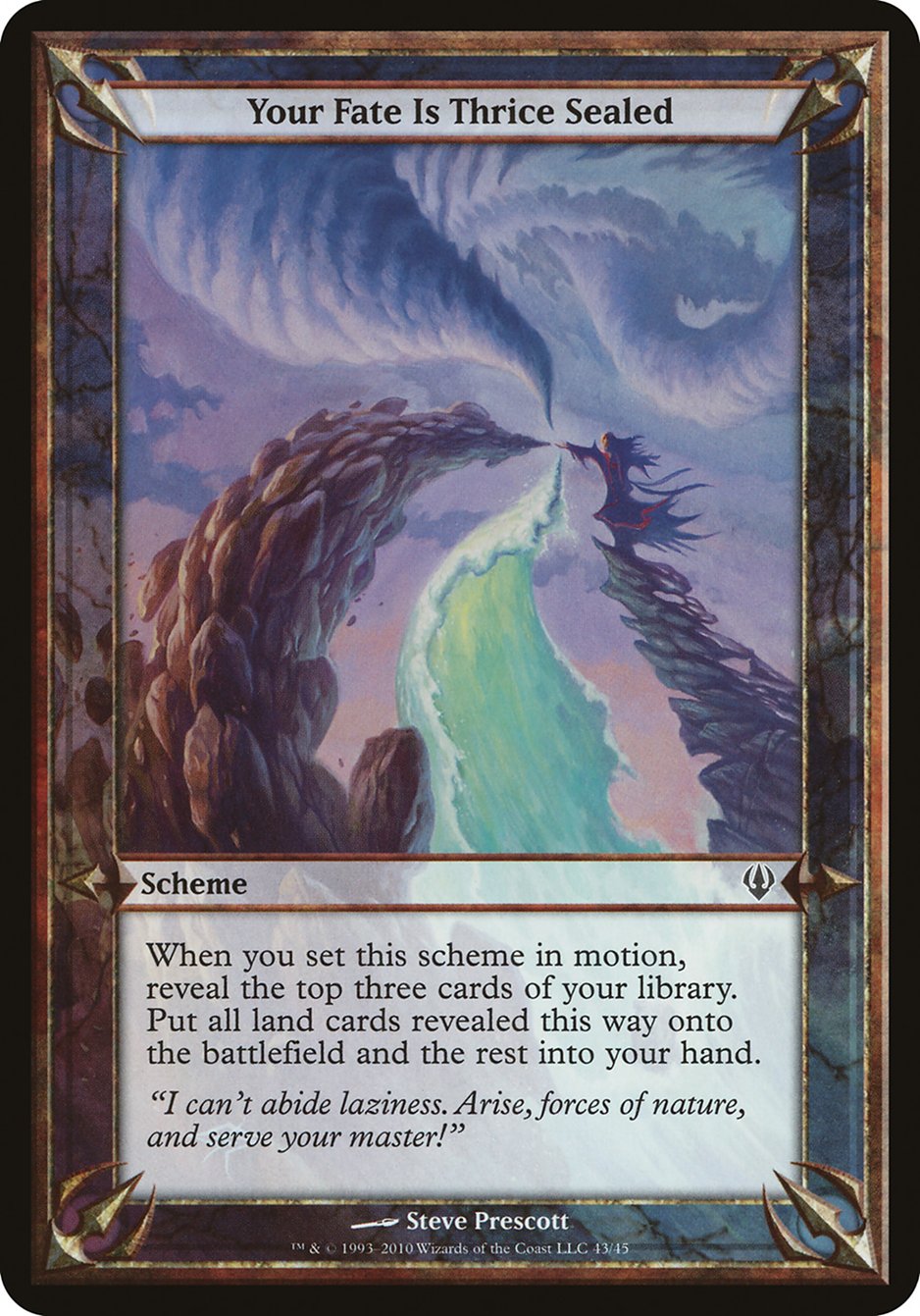 Your Fate Is Thrice Sealed OARC-43STAR Archenemy Schemes Magic card
