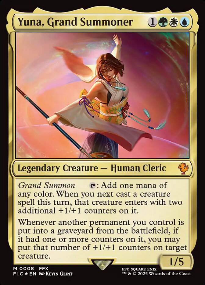 Yuna, Grand Summoner FIC-8 Final Fantasy Commander Magic card