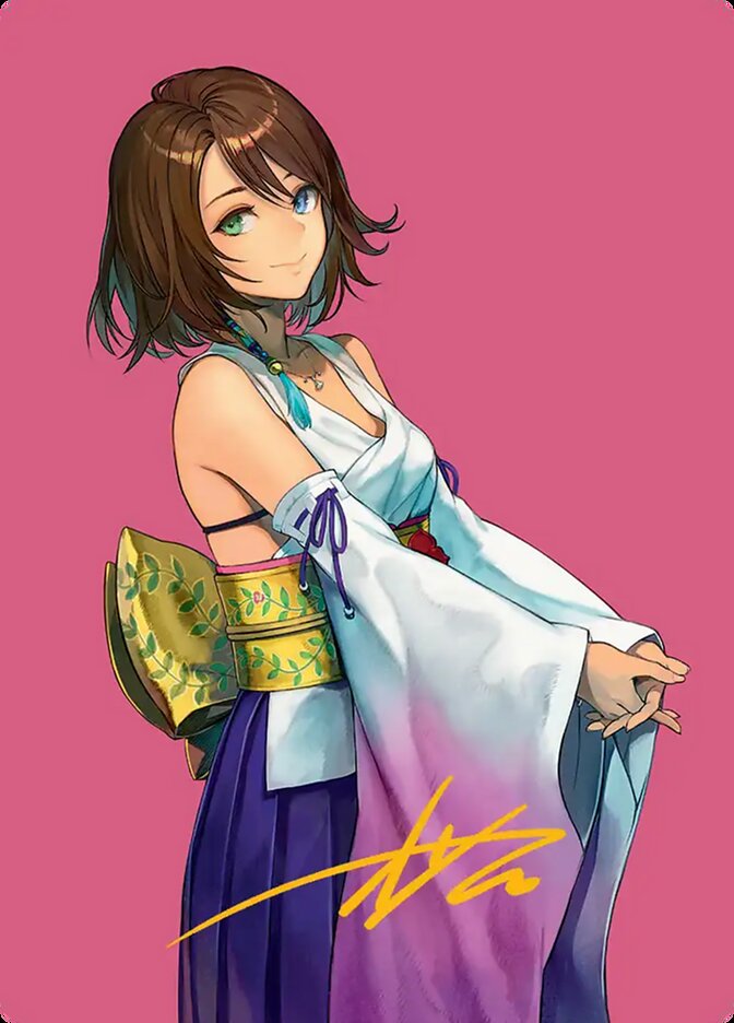 Yuna, Hope of Spira // Yuna, Hope of Spira AFIN-48 Final Fantasy Art Series Magic card