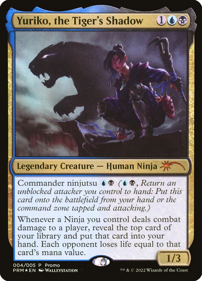 Yuriko, the Tiger's Shadow PL22-4 Year of the Tiger 2022 Magic card