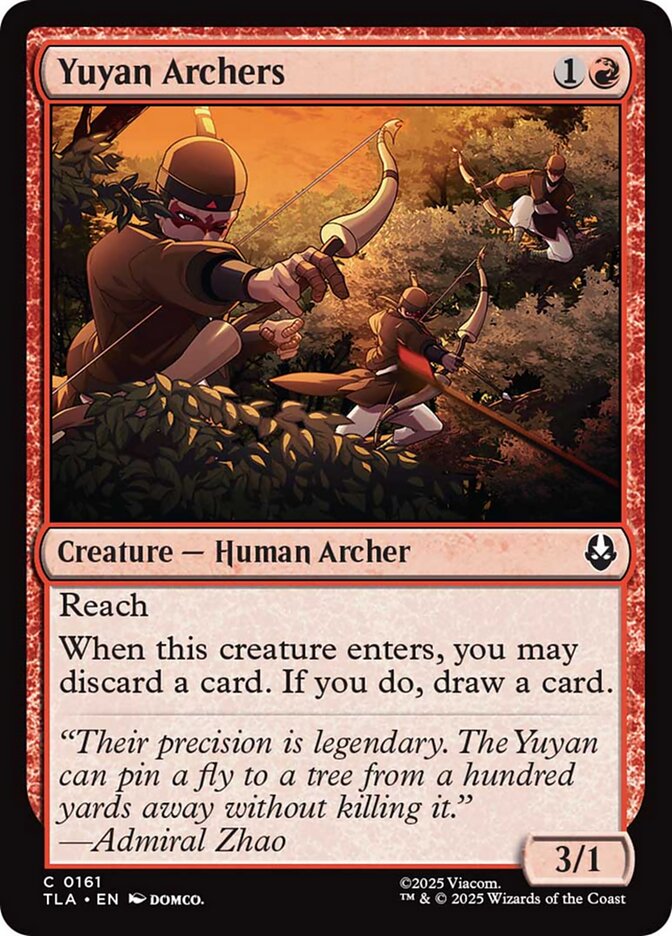 Yuyan Archers TLA-161 Avatar: The Last Airbender Magic card