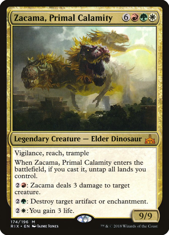 Zacama, Primal Calamity RIX-174 Rivals of Ixalan Magic card