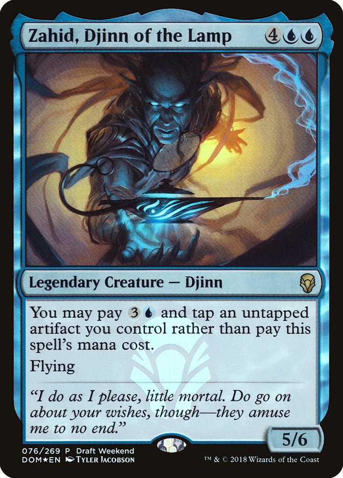 Zahid, Djinn of the Lamp PDOM-76 Dominaria Promos Magic card