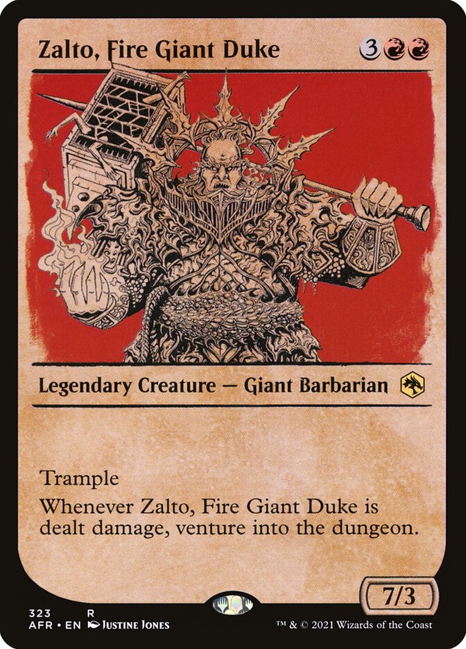 Zalto, Fire Giant Duke AFR-323 Adventures in the Forgotten Realms Magic card