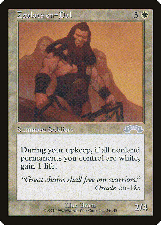 Zealots en-Dal EXO-26 Exodus Magic card