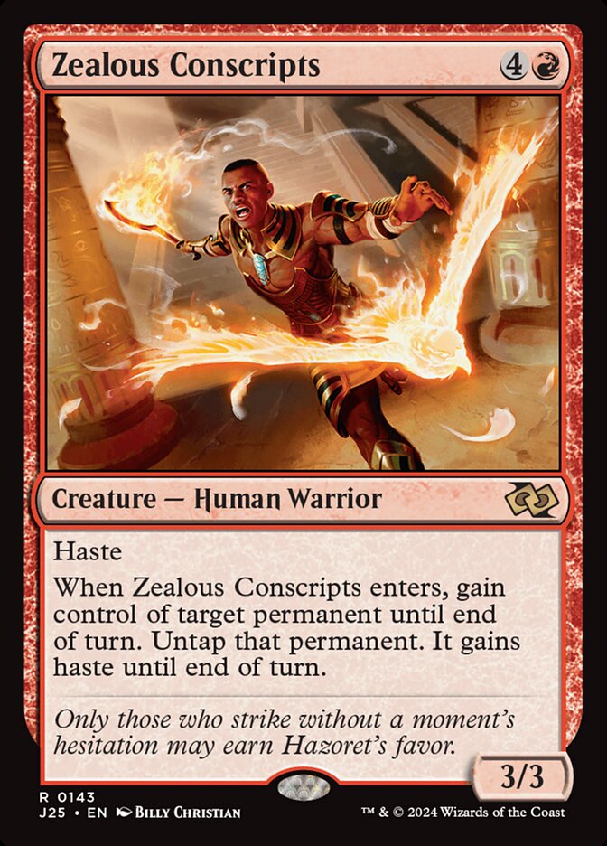 Zealous Conscripts J25-143 Foundations Jumpstart Magic card