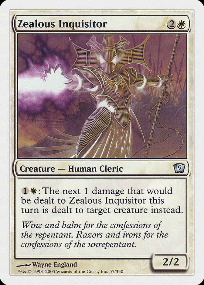 Zealous Inquisitor 9ED-57 Ninth Edition Magic card