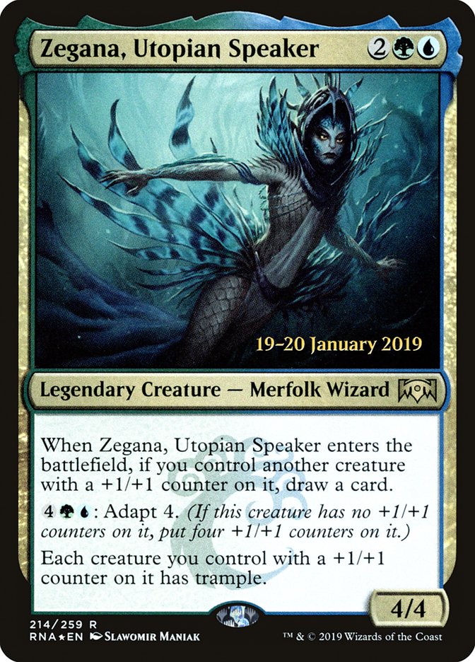 Zegana, Utopian Speaker PRNA-214S Ravnica Allegiance Promos Magic card